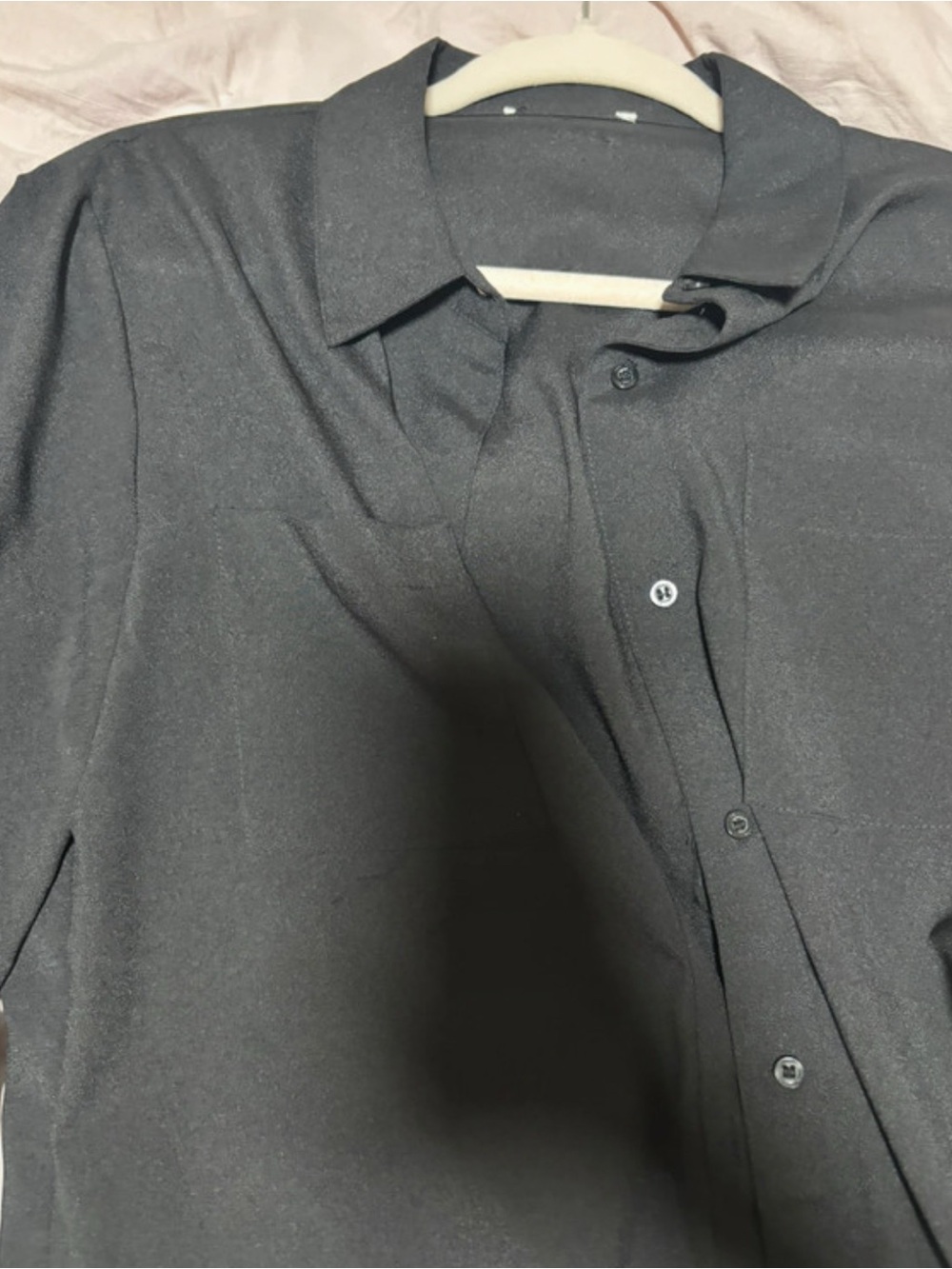 Classic Black Men's Button-Up Shirt